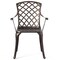 Gardenised Indoor and Outdoor Bronze Dinning Set 2 Chairs Cast Aluminum. QI003960CH.2 - alternate 4